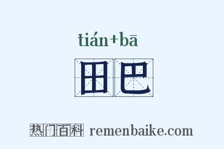 田巴是什么意思的图片